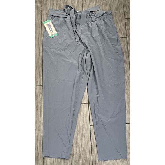 32 Degrees Women’s Tie Front Travel Pants Pockets Size XL Grisaille (Blue/Gray) - Picture 1 of 6